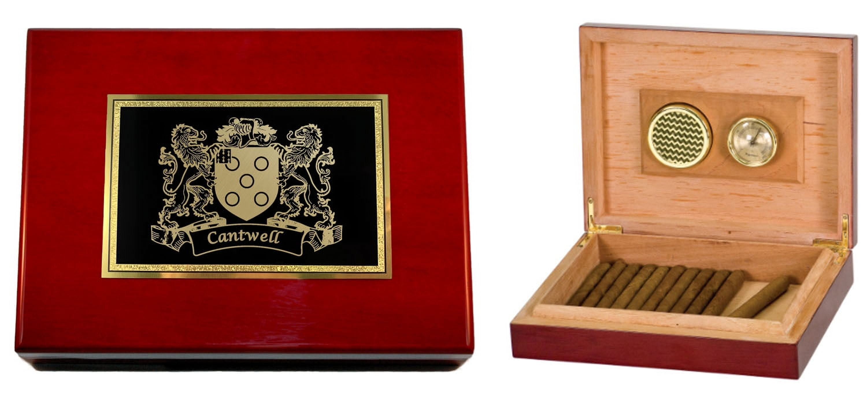 Cantwell Irish Coat of Arms Humidor