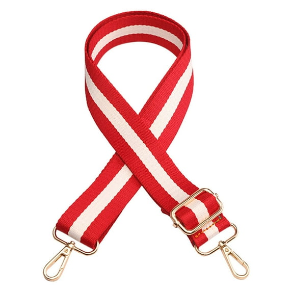 Canva Crossbody-Strap Shoulder Bag Strap-Replacement Purse Strap Adjustable Bag Replacement-Strap For Handbag Stripe Red White