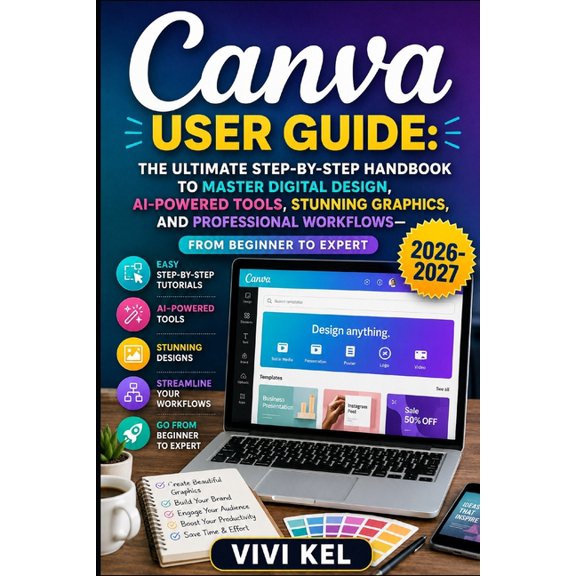 Canva User Guide: The Ultimate Step-By-Step Handbook to Master Digital Design, AI-Powered Tools, Stunning Graphics, and , (Paperback)