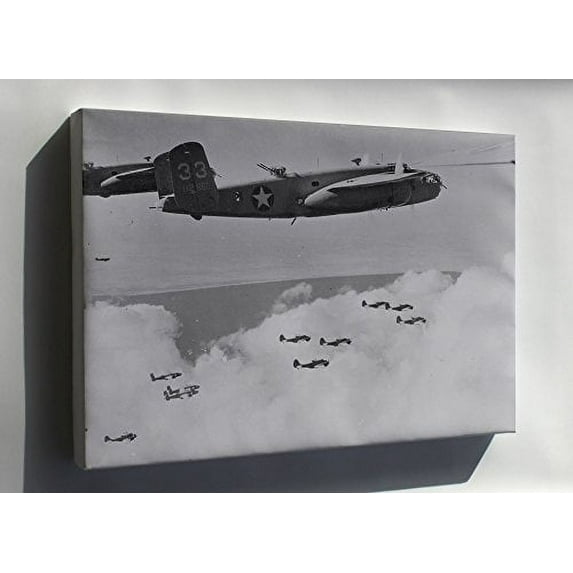 Canvas 16x24; B-25 Mitchell And Martin 187 Baltimore Bombers North Africa 1943