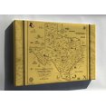thumbnail image 1 of Canvas 16x24; Literary Map Of Texas 1955, 1 of 1