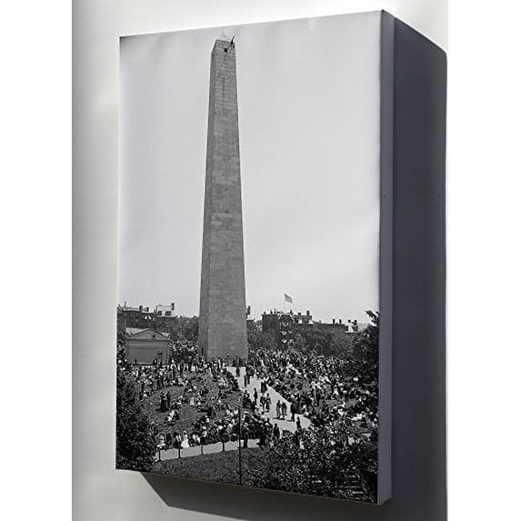 Canvas 24x36; Bunker Hill Monument Boston, Charlestown, Massachusetts 1890