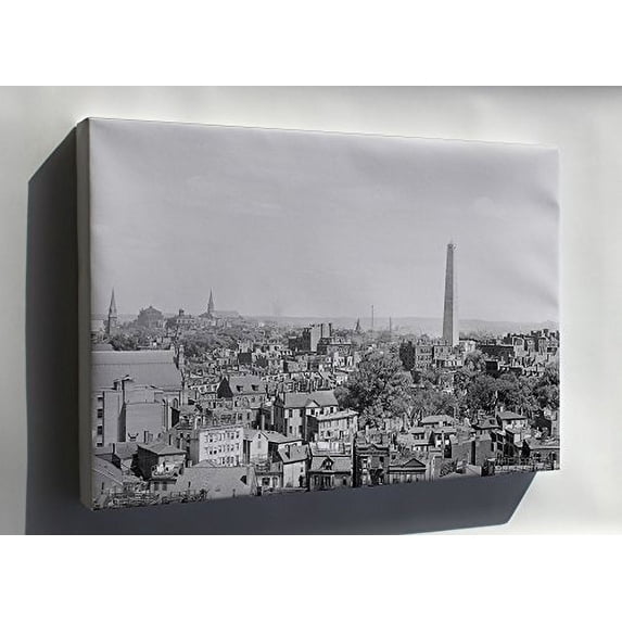 Canvas 24x36; Charlestown Massachusetts And Bunker Hill Between 1890 And 1910