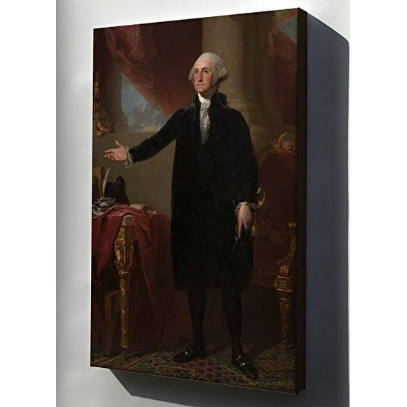 Canvas 24x36; Gilbert Stuart George Washington Lansdowne Portrait