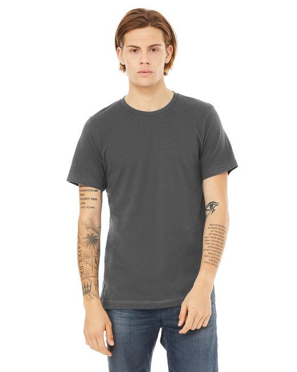 Canvas 3001 Unisex Jersey Short Sleeve T Shirt Asphalt 2XL