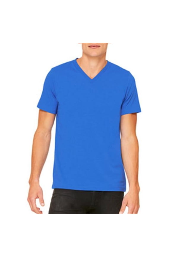 3005 Unisex Jersey Short-Sleeve V-Neck T-Shirt - True Royal - 2XL