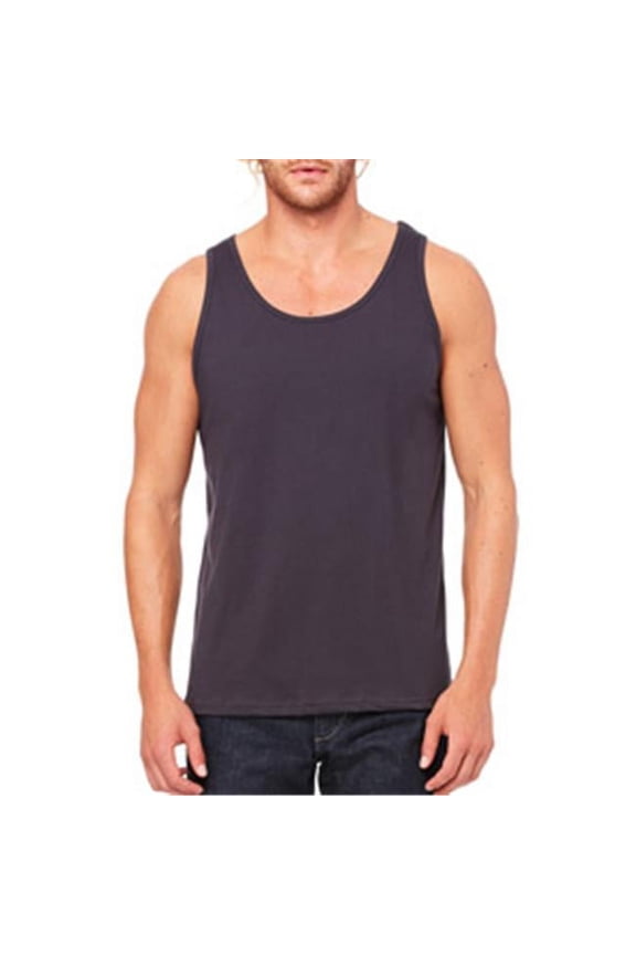 3480 Unisex Jersey Tank - Dark Grey - Medium