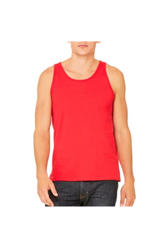 3480 Unisex Jersey Tank - Red - Extra Small