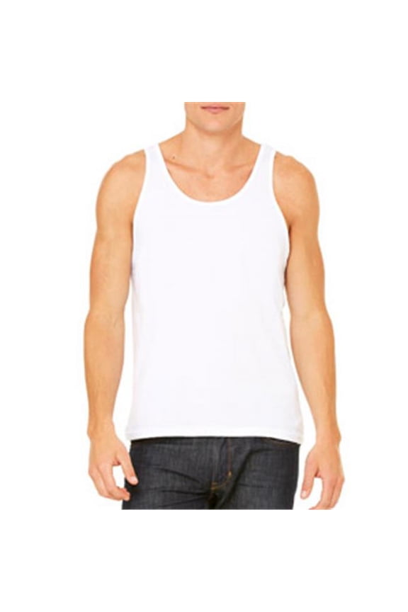 3480 Unisex Jersey Tank - White - Extra Small