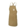 thumbnail image 1 of Canvas Apron Chef Apron Large Pockets Brown, 1 of 9