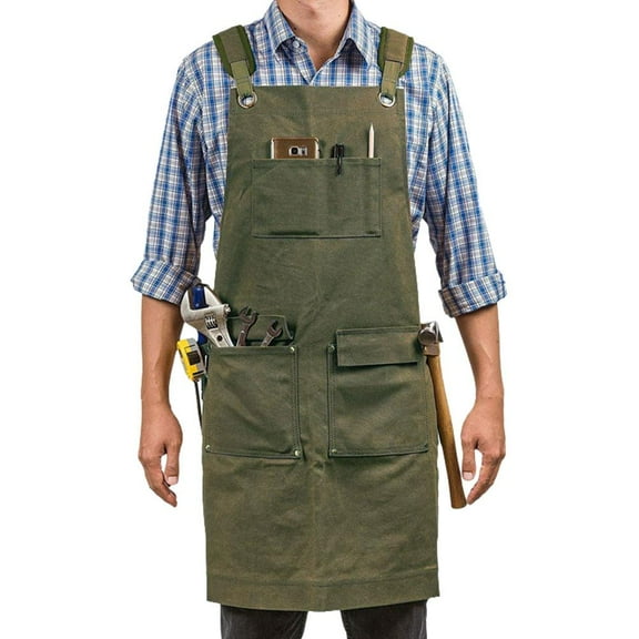 Canvas Apron - High-Quality, Multifunctional Design with Pockets for Storage, Available in Multiple Colors