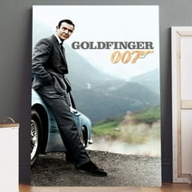 Canvas Art: Goldfinger Movie Poster Print on Canvas (5" x 7") Wall Art - High Quality, Ready to Hang - For Home Theater, Living Room, Bedroom Decor