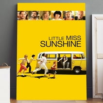 Canvas Art: Little Miss Sunshine Movie Poster Print on Canvas (5" x 7") Wall Art - High Quality, Ready to Hang - For Home Theater, Living Room, Bedroom Decor