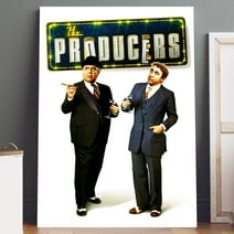 Canvas Art: The Producers Movie Poster Print on Canvas (5" x 7") Wall Art - High Quality, Ready to Hang - For Home Theater, Living Room, Bedroom Decor
