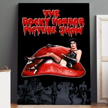 Canvas Art: The Rocky Horror Picture Show Movie Poster Print on Canvas (5" x 7") Wall Art - High Quality, Ready to Hang - For Home Theater, Living Room, Bedroom Decor