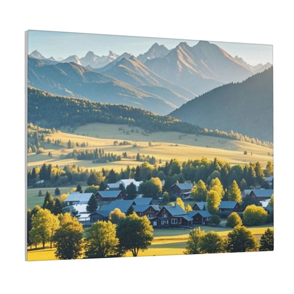 Canvas Art Wall Decor, Canvas Decorative Picture Modern Wall Art, Village Wall Painting House Decor For Home Decorations Wall Decor