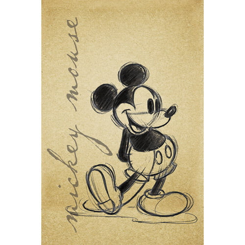 Bronze Art Mickey Mouse drawing from tutorial - Blog - Arts Award on Voice