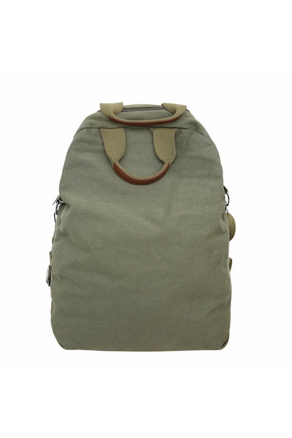 Canvas Backpack, Aesthetic Casual Adjustable Daypack for College Travel, Black Rucksack for Women & Men, Lightweight Street Backpack for School and Daily Use