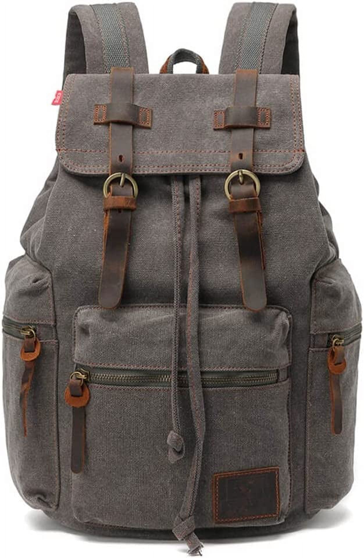 Vintage casual canvas backpack sale