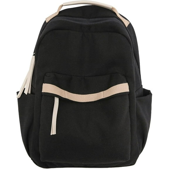 Canvas Backpack for Women, Cute Solid Color Backpack Rucksack Basic Backpack Women Travel Daypacks