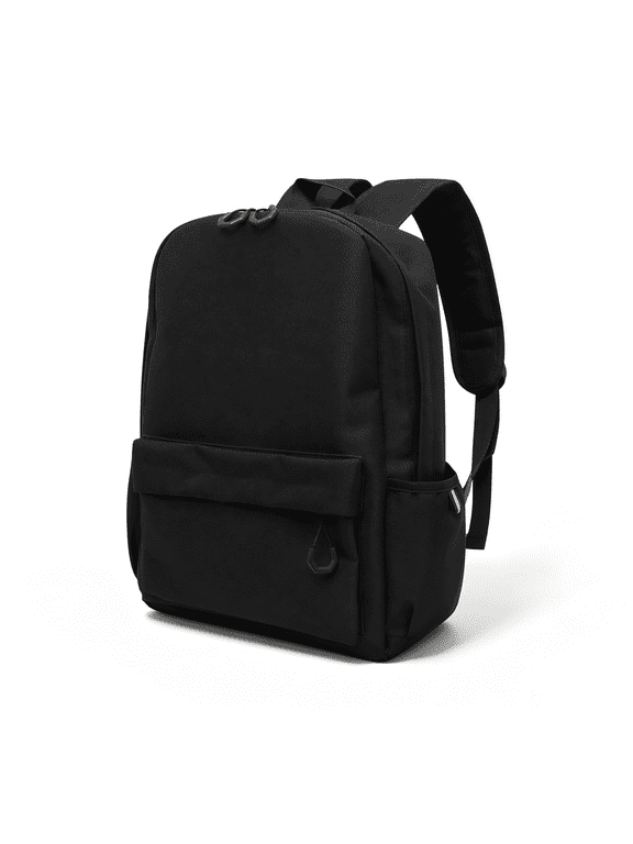 Canvas Backpack for Women Men, Classic Laptop Backpack Lightweight Classic Backpack Vintage Travel Daypack, Black