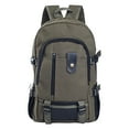 thumbnail image 1 of Canvas Bag Casual Men's Backpack Men's Backpack Computer Backpack Student Leisure Backpack Travel Bag Green, 1 of 8