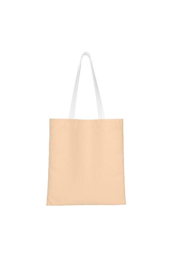 Canvas Bag Tote Bag Shopping Bag 1615in Can Be Carried By Hand And Can Be Used For Daily Travel Such As Shopping And Going To Work Peach