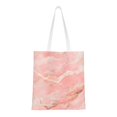 thumbnail image 1 of Canvas Bag Tote Bag Shopping Bag 16×15in Can Be Carried By Hand And Can Be Used For Daily Travel Such As Shopping And Going To Work Pink Marble_4, 1 of 8