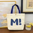 thumbnail image 1 of Canvas Bag Women's Small Cloth Bag Work Bag Korean Version Tote Bag Commuting Cloth Bag Bag Bento Bag, 1 of 6
