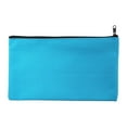 thumbnail image 1 of Canvas Bag with Zipper, Blank Cotton Canvas DIY Craft Zipper Bags Pouches Pencil Case for Makeup Cosmetic Toiletry Stationary Storage (Blue) 8.27x4.72", 1 of 9