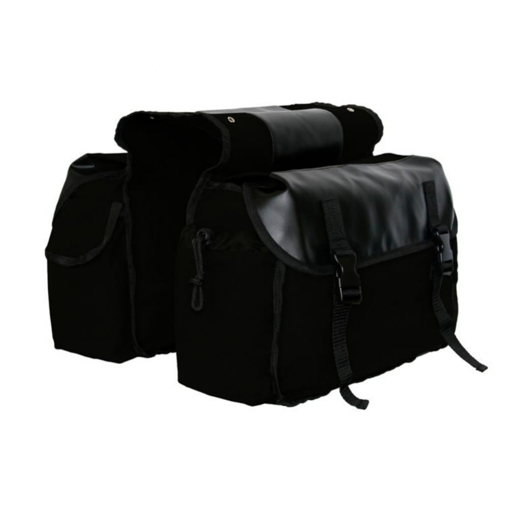 Canvas Bike Bag Cycling Double Pannier Bag Bike Rear Seat Carrier Bag