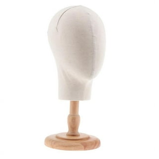 GEX 20-24Cork Canvas Wig Block Mannequin Head for Wig Making