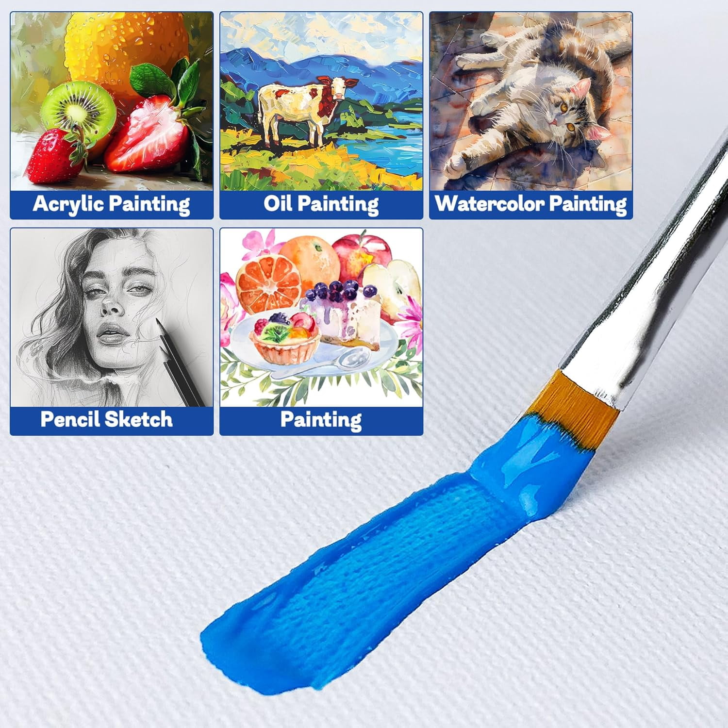 Canvas Boards for Painting 8x10 Inch, 48 Pack Blanck Canvas Panels Art ...