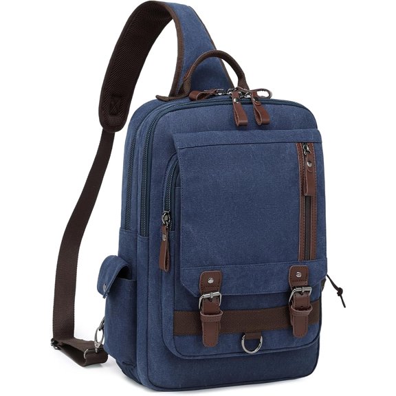 Canvas Body Messenger Bag Shoulder Sling Backpack Travel Rucksack