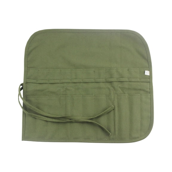 Canvas Brush Roll, Paint Brush Holder Roll Up Pouch, 22 Slot Artist Brush Bag, Portable Watercolor Oil Acrylic Brush Case, Travel Art Supplies Organizer with Tie