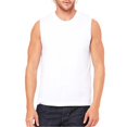 thumbnail image 1 of Canvas C3483 Mens Jersey Muscle Tank - White - 2XL, 1 of 1