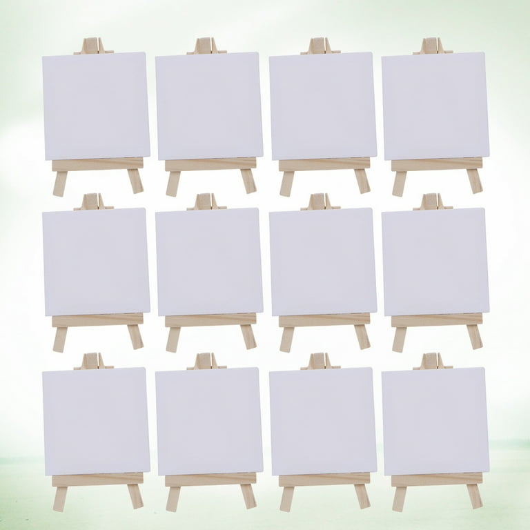 Canvas Canvases Mini Painting Small Paint Panels Art Easel Bulk Tiny White  Party Watercolor Board Easels Large Supplies 