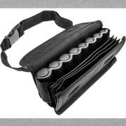 Canvas Cash Wallet With Coin Box, Adjustable Belt, 8 Compartments Large Capacity, Portable Mens Belt Bag For Car Office Daily Use