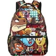 thumbnail image 1 of Canvas Casual Backpacks Anime The Amazing World of Gumball Backpack Lightweight Funny Daypack Travel Bags Gym Daypack, 1 of 7