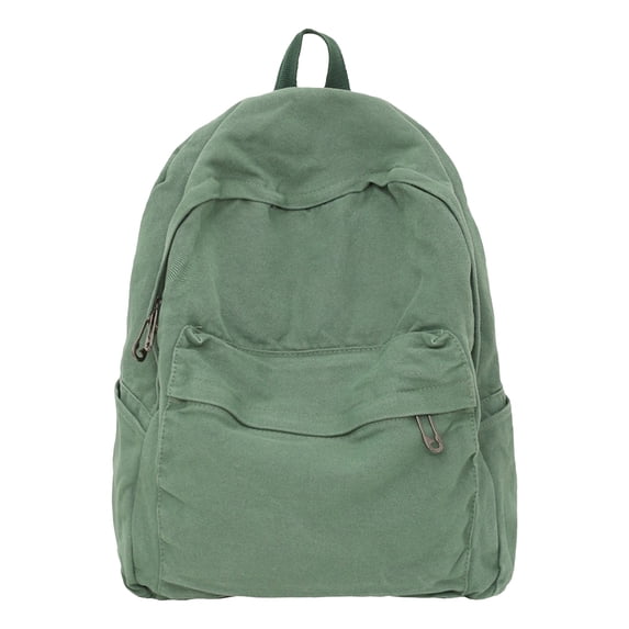 Canvas Casual Daypack Rucksack For Women Or Men, Cute College Laptop Bag And Lightweight Travel Backpack For Daily Commute (B)