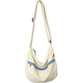 thumbnail image 1 of Canvas Casual Messenger Bag Hobo Crossbody Bag Canvas Shouder Tote Handbag for Women and Men, 1 of 8