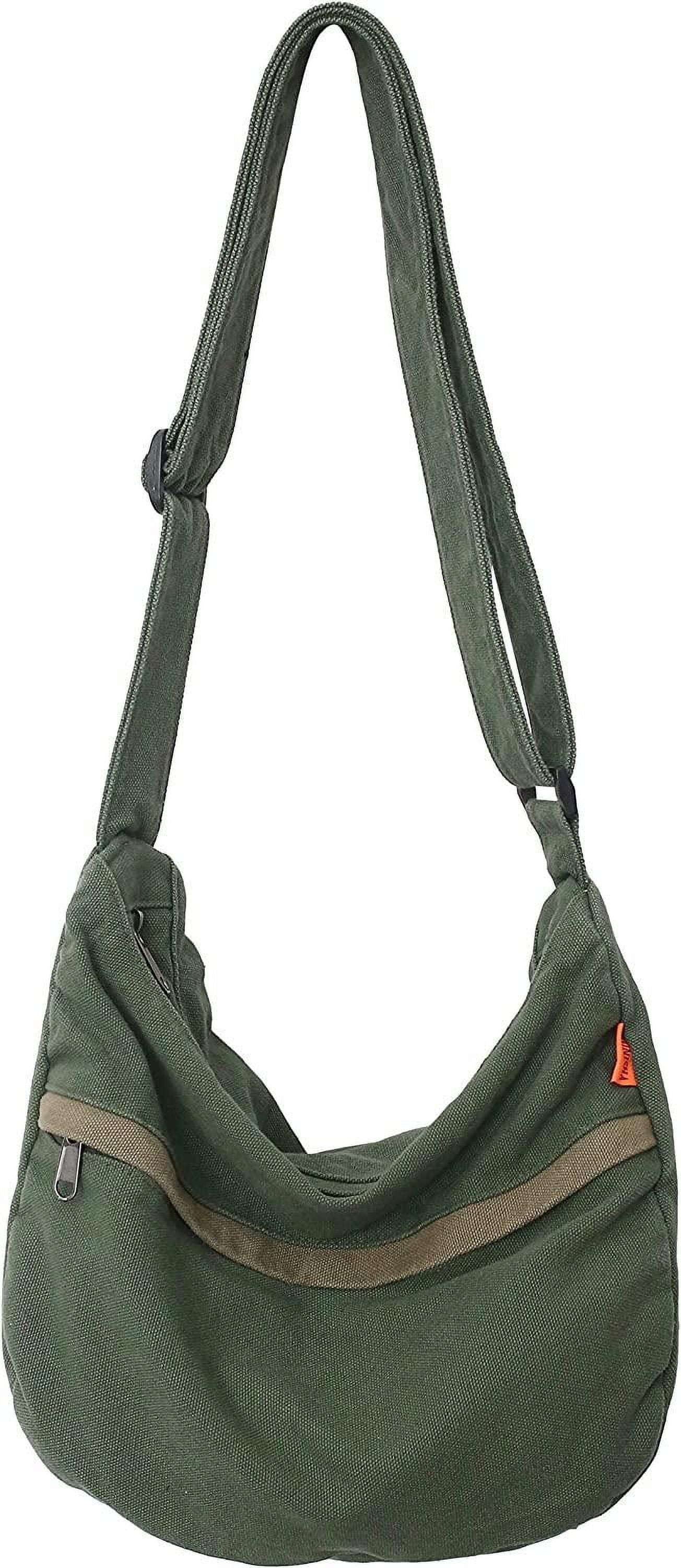 Large Crossbody Bag Hobo Crossbody Bag Canvas Casual Messenger Bag