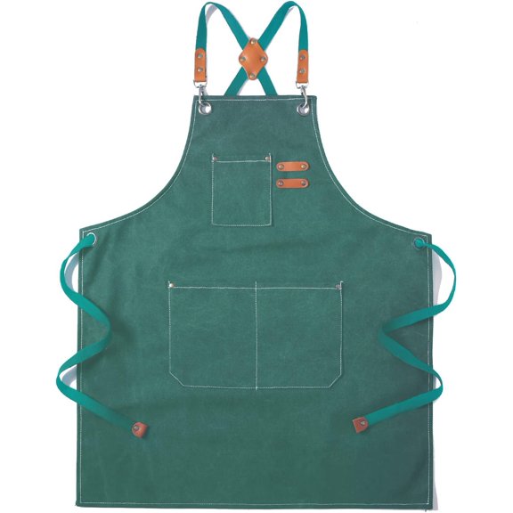 Canvas Chef Aprons for Men Women with Large Pockets