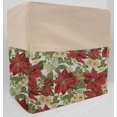thumbnail image 1 of Canvas Christmas Poinsettia Bread Machine Cover by Penny's Needful Things (Natural), 1 of 2