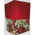 thumbnail image 1 of Canvas Christmas Poinsettia Coffee Maker Cover by Penny's Needful Things (Red), 1 of 2
