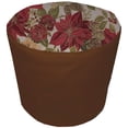 thumbnail image 1 of Canvas Christmas Poinsettia Cover Compatible with Instant Pot Pressure Cooker by Penny's Needful Things (Chocolate Brown, 8 Quart Instant Pot), 1 of 1