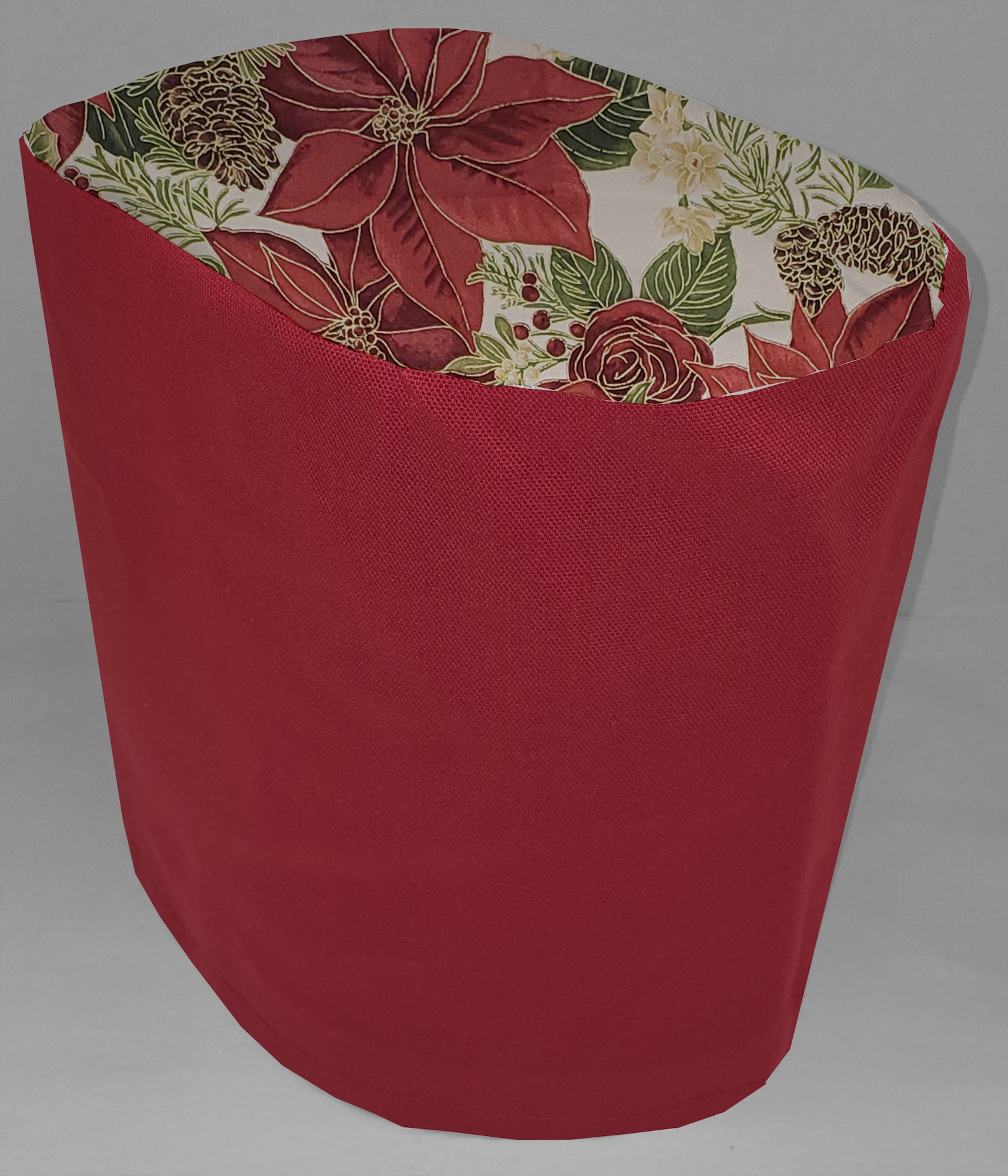 Canvas Christmas Poinsettia Cover Compatible with Keurig Coffee Maker by Penny's Needful Things (Burgundy, K10 / K15 / B31 Mini Keurig) - image 1 of 1