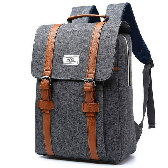 Canvas Computer Backpack,Grey