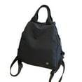 thumbnail image 1 of Canvas Convertible Backpack, 3-Way Carry Shoulder BAGS Backpack Purse, Spacious Daily Commute Handbag for Work, School & Travel, 1 of 7