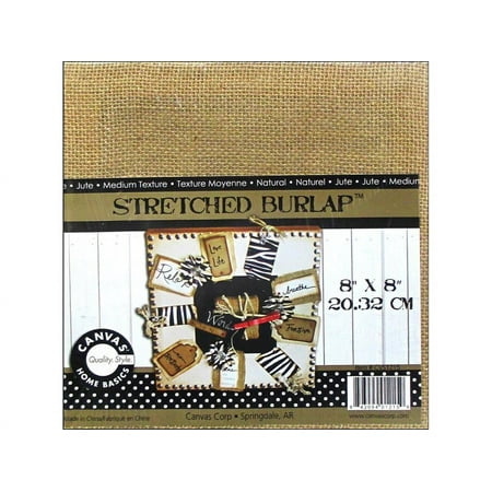 Canvas Corp Stretched Burlap 8x8"